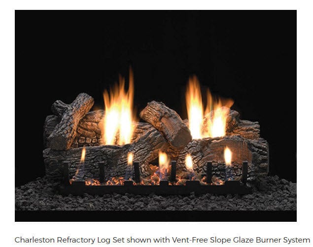 Empire Vent-Free Slope Glaze Gas Burner Only with Millivolt Valve VFSR16NAT