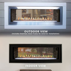 Empire 48" Boulevard Double-Sided Direct Vent Linear Gas Fireplace with Multi-Function Remote DVLL48SP90P