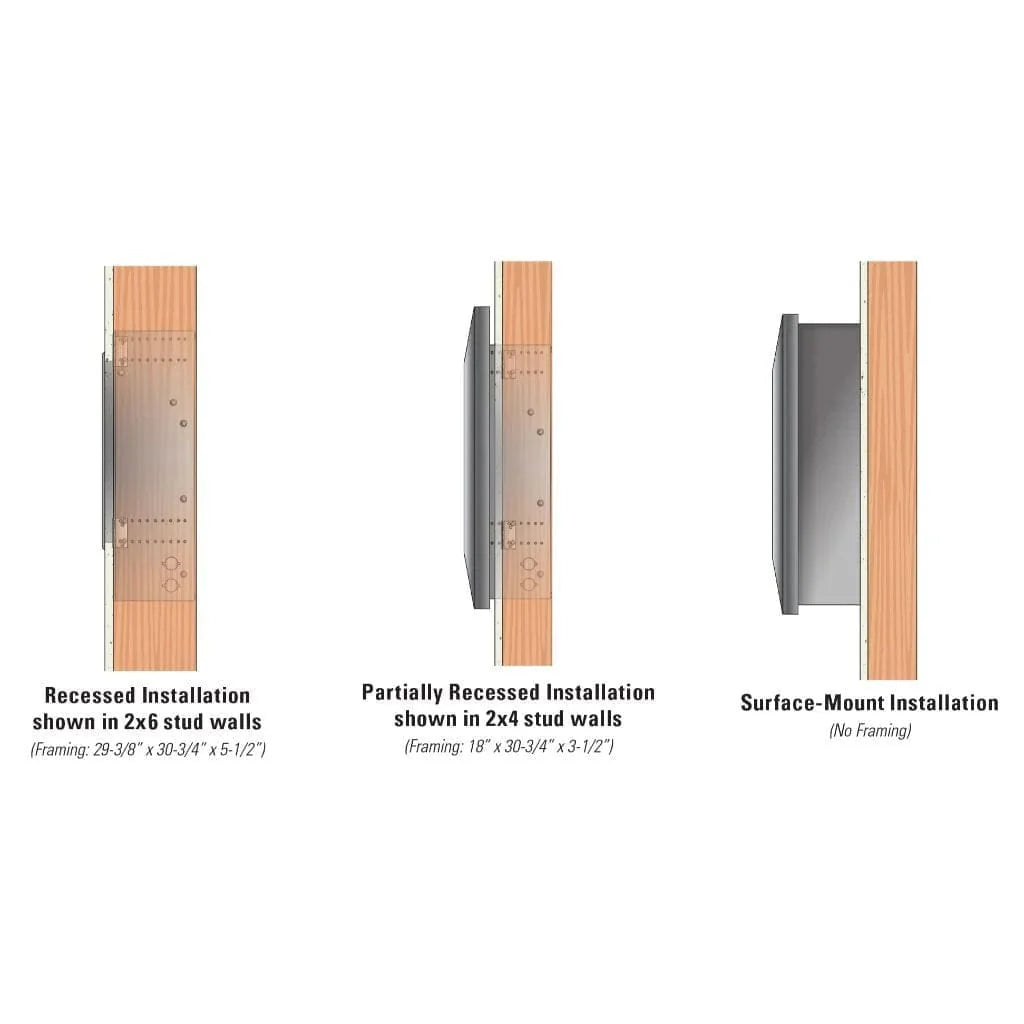 Empire 30" Boulevard Slimline Vent-Free Linear Gas Fireplace VFSL30FP7010P