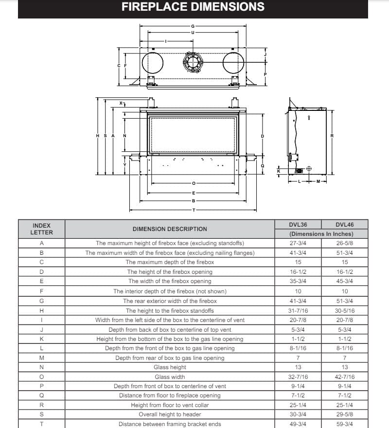 Empire 36" Loft Direct Vent Linear Gas Fireplace with Crushed Glass DVL36BP30P