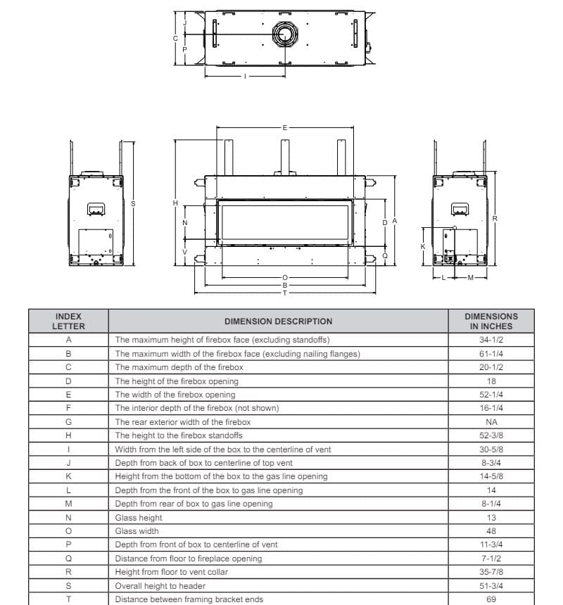 Empire 48" Boulevard Double-Sided Direct Vent Linear Gas Fireplace with Multi-Function Remote DVLL48SP90P