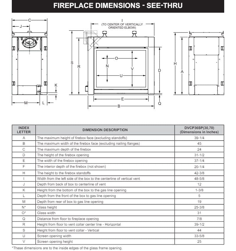 Empire 36" Madison Clean-Face Premium Double-Sided Direct Vent Gas Fireplace with Barrier DVCP36SP30P