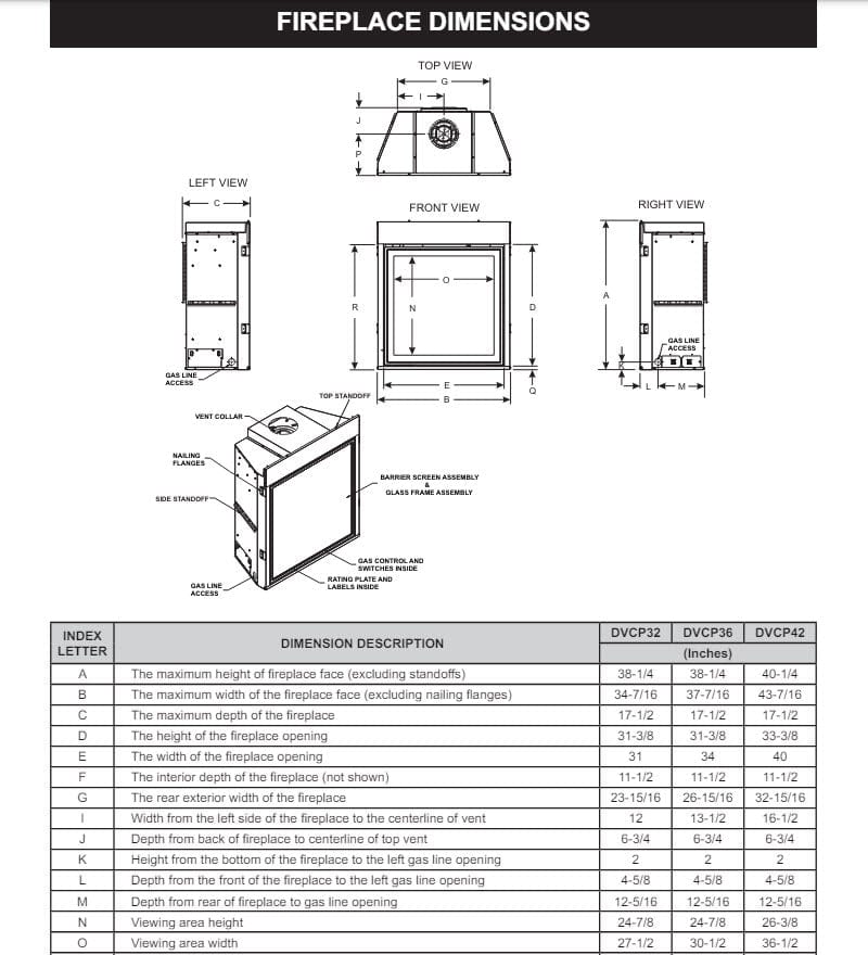 Empire 32" Madison Clean-Face Premium Direct Vent Gas Fireplace with Barrier DVCP32BP30P