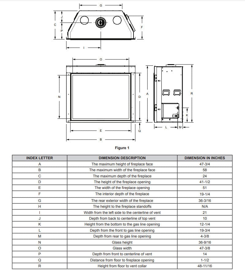 Empire 50" Renegade Clean-Face Direct Vent Gas Fireplace with TruFlame Technology DVCT50CBP95P