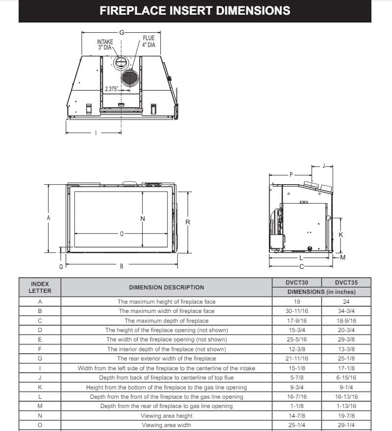 Empire 35" Renegade Clean-Face Direct Vent Gas Fireplace Insert with Multi-Function Remote and Blower DVCT35CBN95P