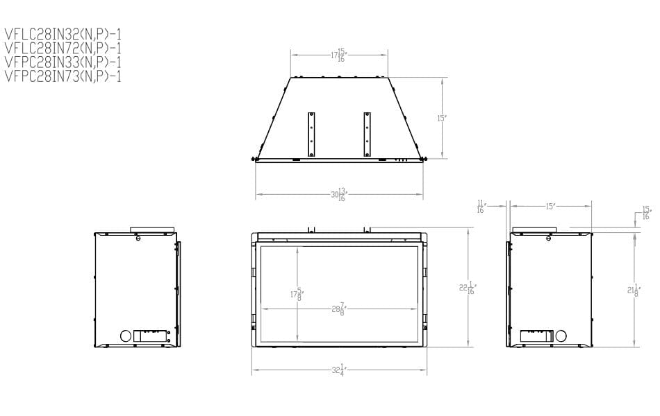 Empire 32" Franklin Vent-Free Gas Fireplace Insert with Log Set and Brick Liner VFPC28IN33P