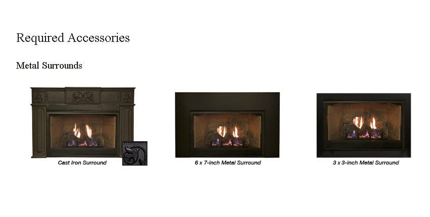 Empire 29" Franklin Vent-Free Gas Fireplace Insert with Log Set and Brick Liner VFPC20IN33P