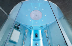 Maya Bath Platinum Comfort Steam Shower – Walk-In Whirlpool Bathtub with Chromotherapy & 3D Hydro Massage