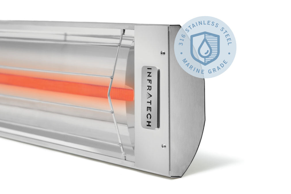 Infratech C-Series Single Element Marine Grade 3000Watt Outdoor Infrared Electric Heater 240V C3024MG