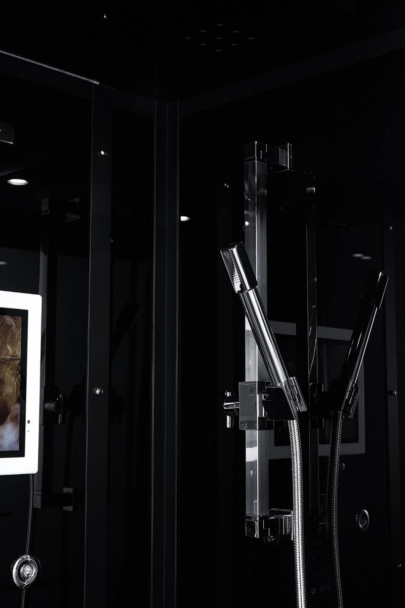 Maya Bath Lucca Steam Shower – Modern Glass Spa with Smart TV, Body Jets & Steam Therapy (Platinum Lucca-L)