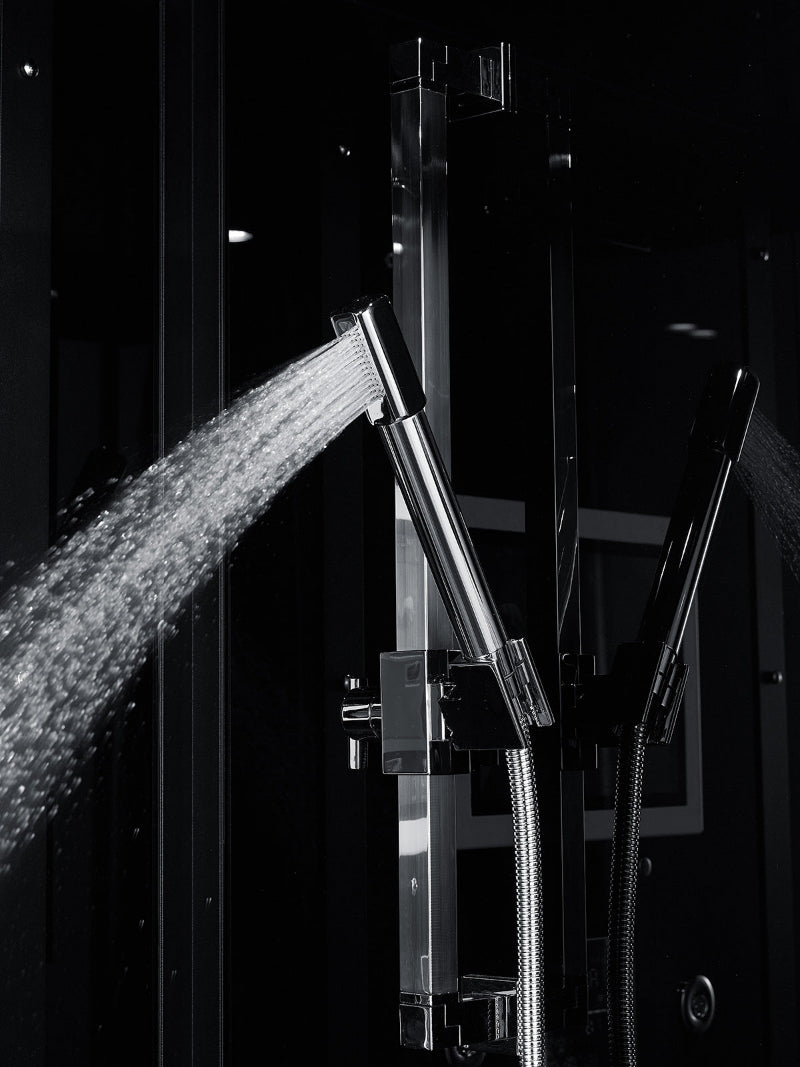 Maya Bath Lucca Steam Shower – Sleek Glass Enclosure with Smart TV, Body Jets & Spa Features (Platinum Lucca-R)