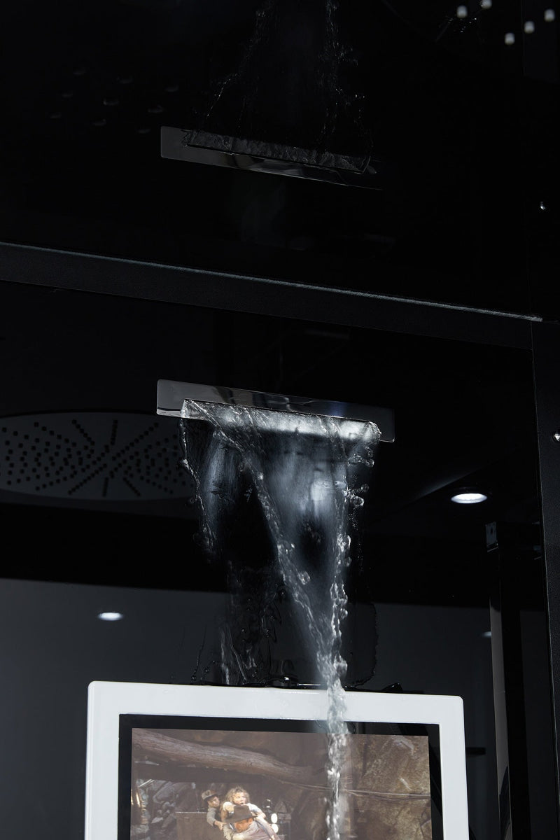 Maya Bath Lucca Steam Shower – Modern Glass Spa with Smart TV, Body Jets & Steam Therapy (Platinum Lucca-L)