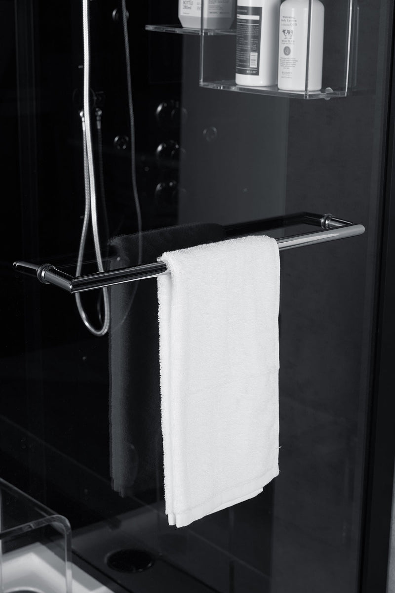 Maya Bath Lucca Steam Shower – Sleek Glass Enclosure with Smart TV, Body Jets & Spa Features (Platinum Lucca-R)