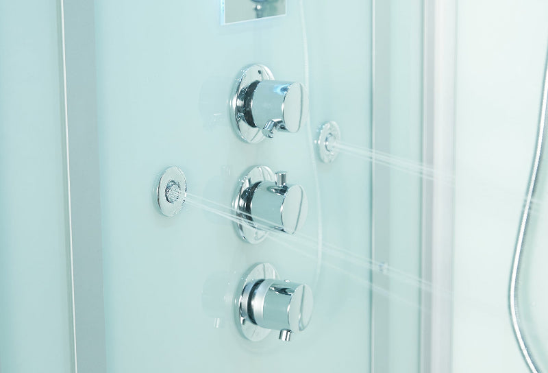 Maya Bath Lucca Steam Shower – Modern Glass Spa with Smart TV, Body Jets & Steam Therapy (Platinum Lucca-L)
