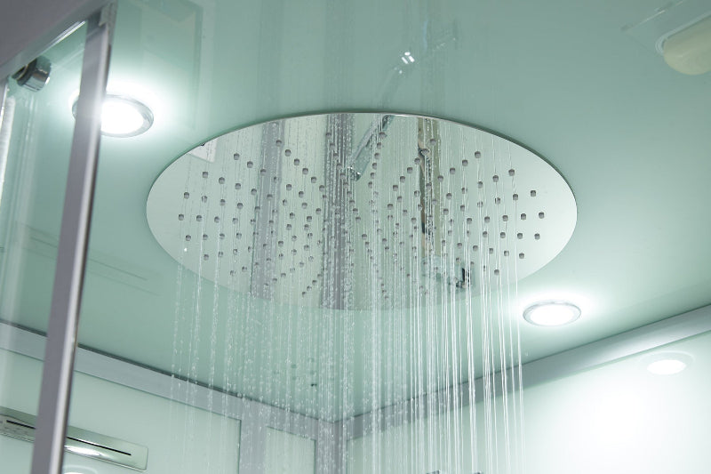 Maya Bath Lucca Steam Shower – Sleek Glass Enclosure with Smart TV, Body Jets & Spa Features (Platinum Lucca-R)