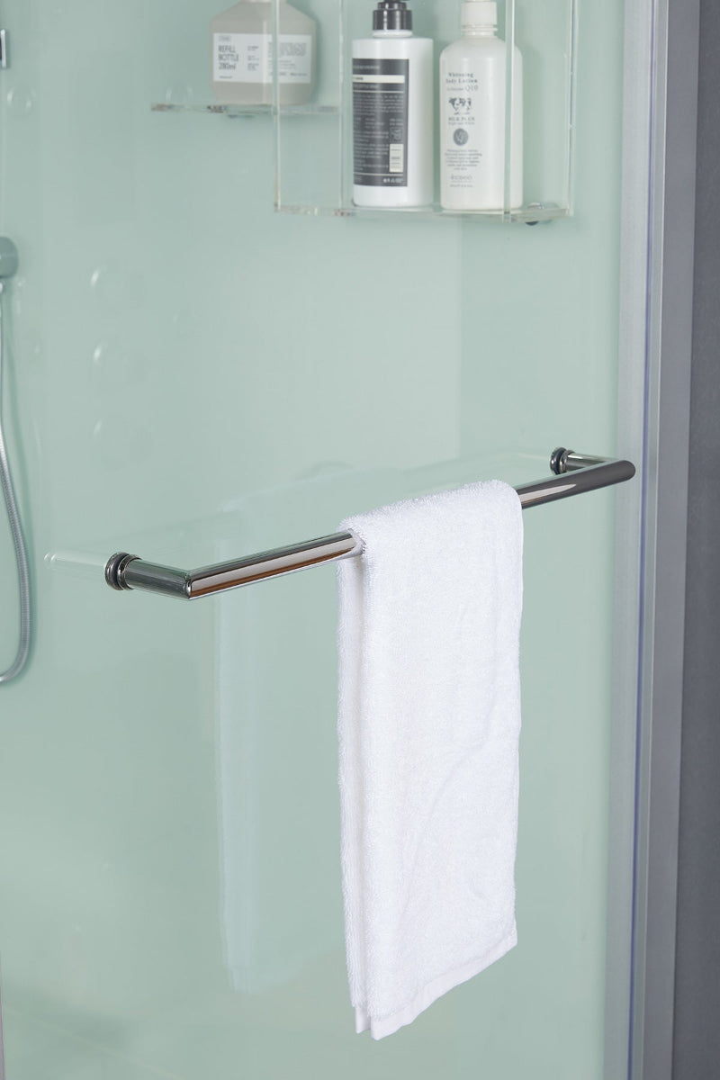 Maya Bath Lucca Steam Shower – Sleek Glass Enclosure with Smart TV, Body Jets & Spa Features (Platinum Lucca-R)