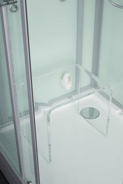 Maya Bath Lucca Steam Shower – Modern Glass Spa with Smart TV, Body Jets & Steam Therapy (Platinum Lucca-L)