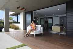 Infratech Motif Contemporary Fascia Kit for Double Element Heater | Black