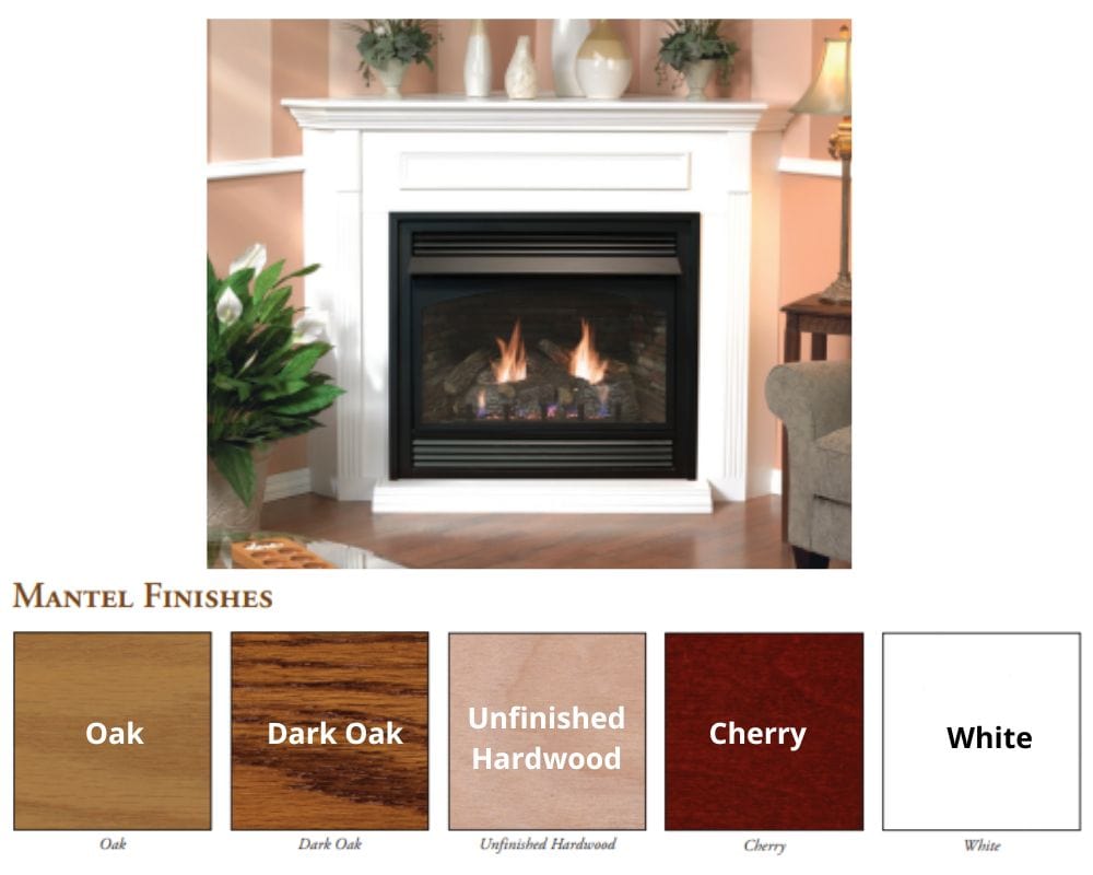 Empire 48" Madison Premium Direct Vent Gas Fireplace with Log Set DVP48FP30P
