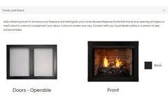 Monessen 42-inch Attribute Universal Circulating Vent-Free Firebox with Radiant Face and Multitonal Reversible Interior Panels ACUF42-BD