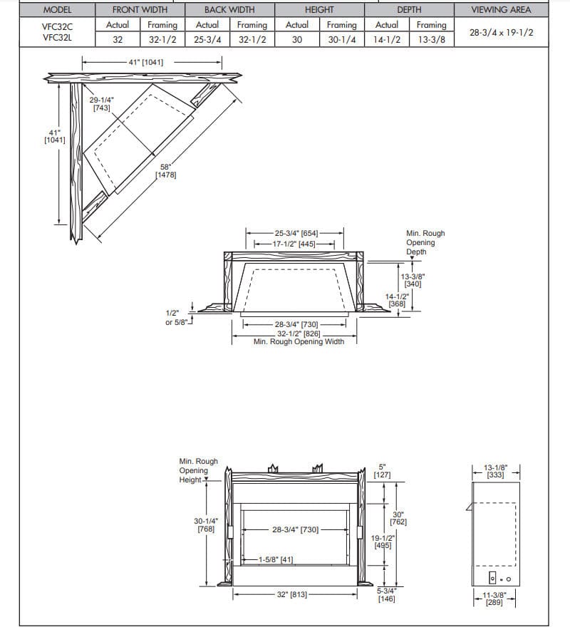 Monessen 32-inch Symphony Vent-Free Traditional Gas Fireplace VFC32LPV