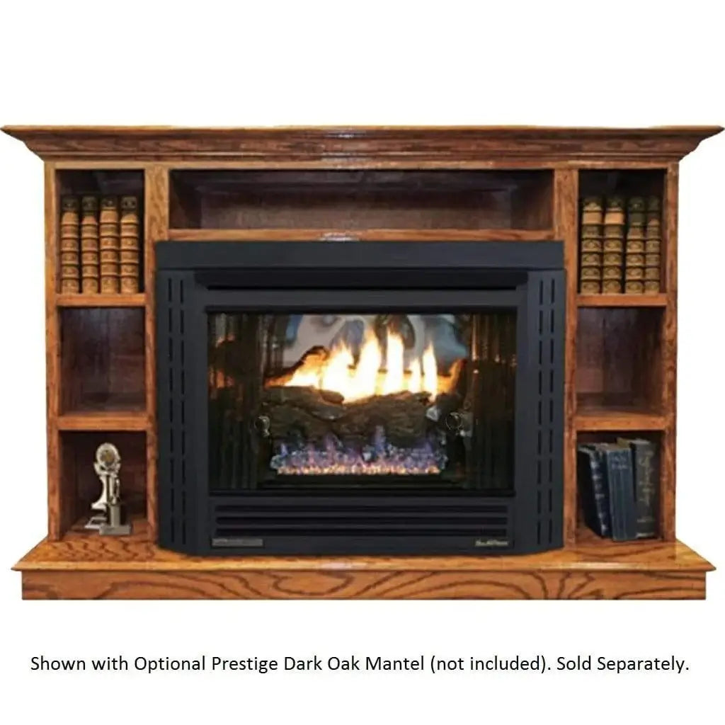 Buck Stove Model 34 Contemporary Vent Free Gas Fireplace with Blower Indoor NV 344EBNAT-CONTMP