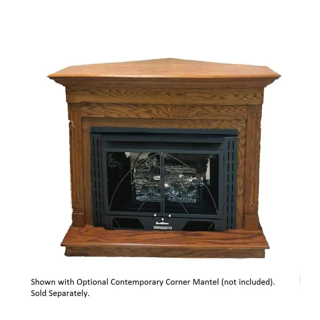 Buck Stove Model 34 Contemporary Vent Free Gas Fireplace with Blower Indoor NV 344EBNAT-CONTMP