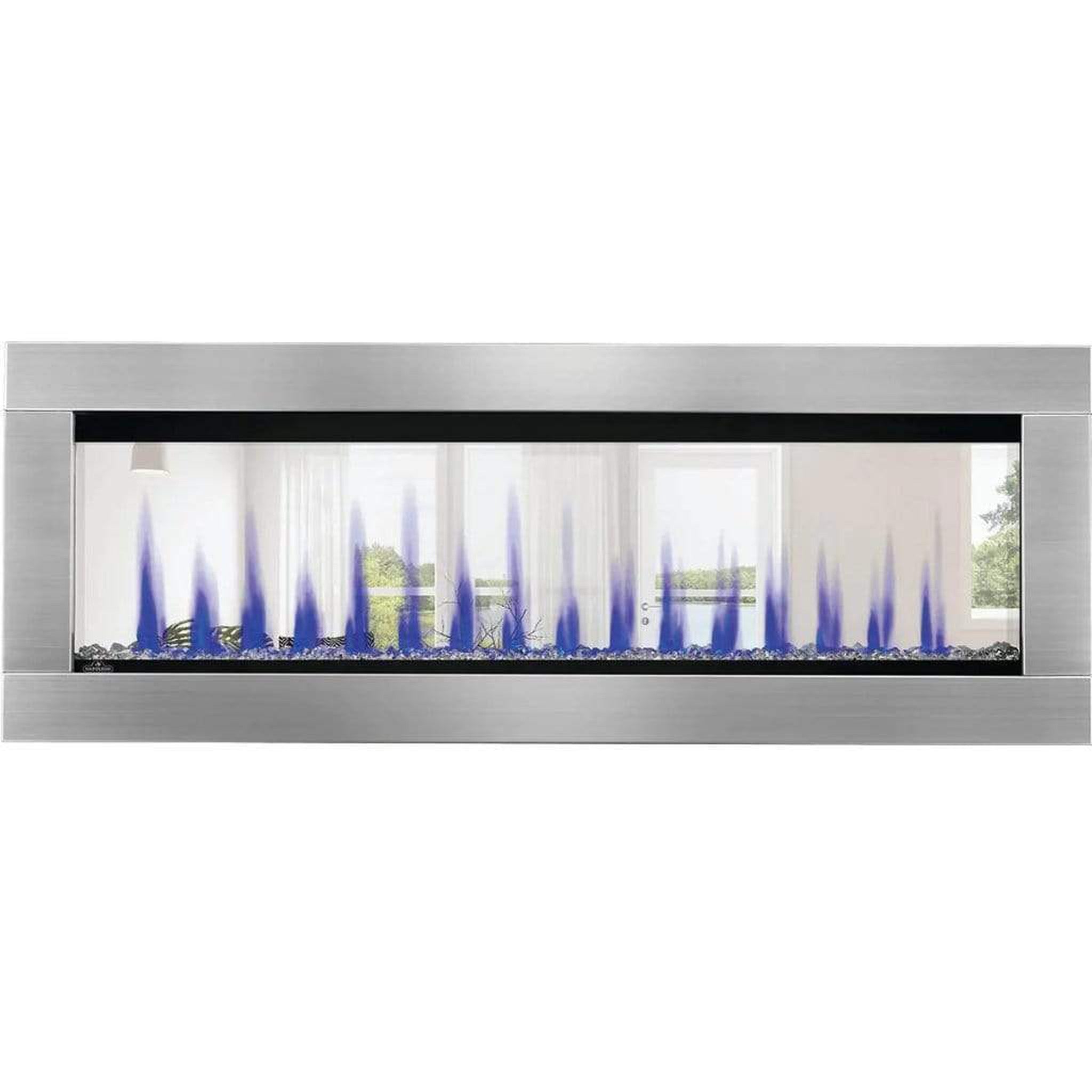 Napoleon 50-Inch CLEARion Elite See-Through Built-In Electric Fireplace Modern Design Indoor NEFBD50HE