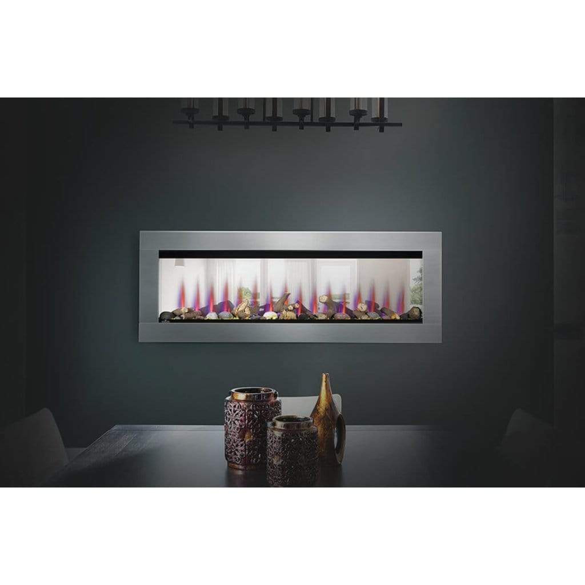 Napoleon 60-Inch CLEARion Elite See Through Built-In Electric Fireplace Modern Design Indoor NEFBD60HE