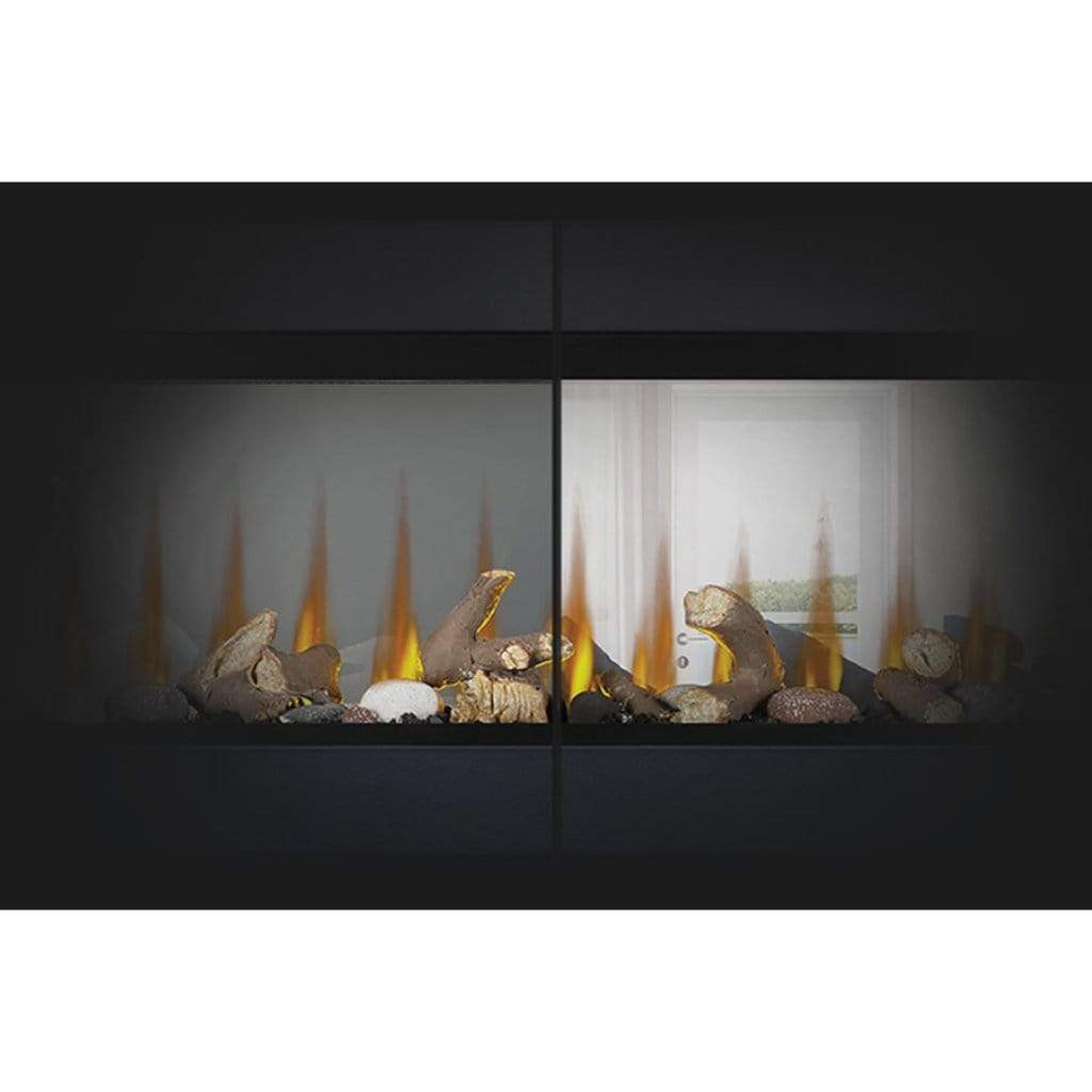 Napoleon 60-Inch CLEARion Elite See Through Built-In Electric Fireplace Modern Design Indoor NEFBD60HE