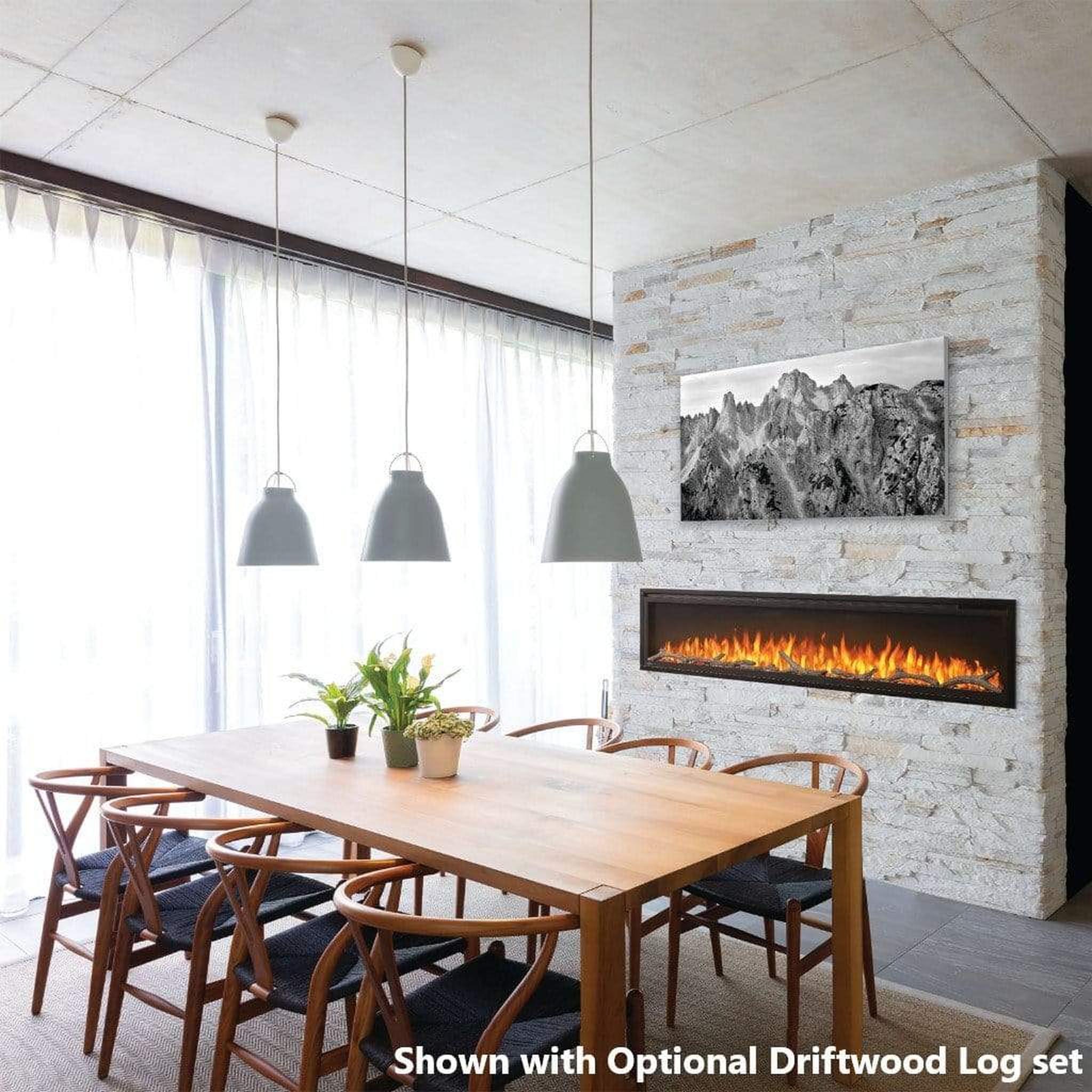 Napoleon 72-Inch Entice Wall Mount Electric Fireplace Sleek Design Indoor NEFL72CFH-1