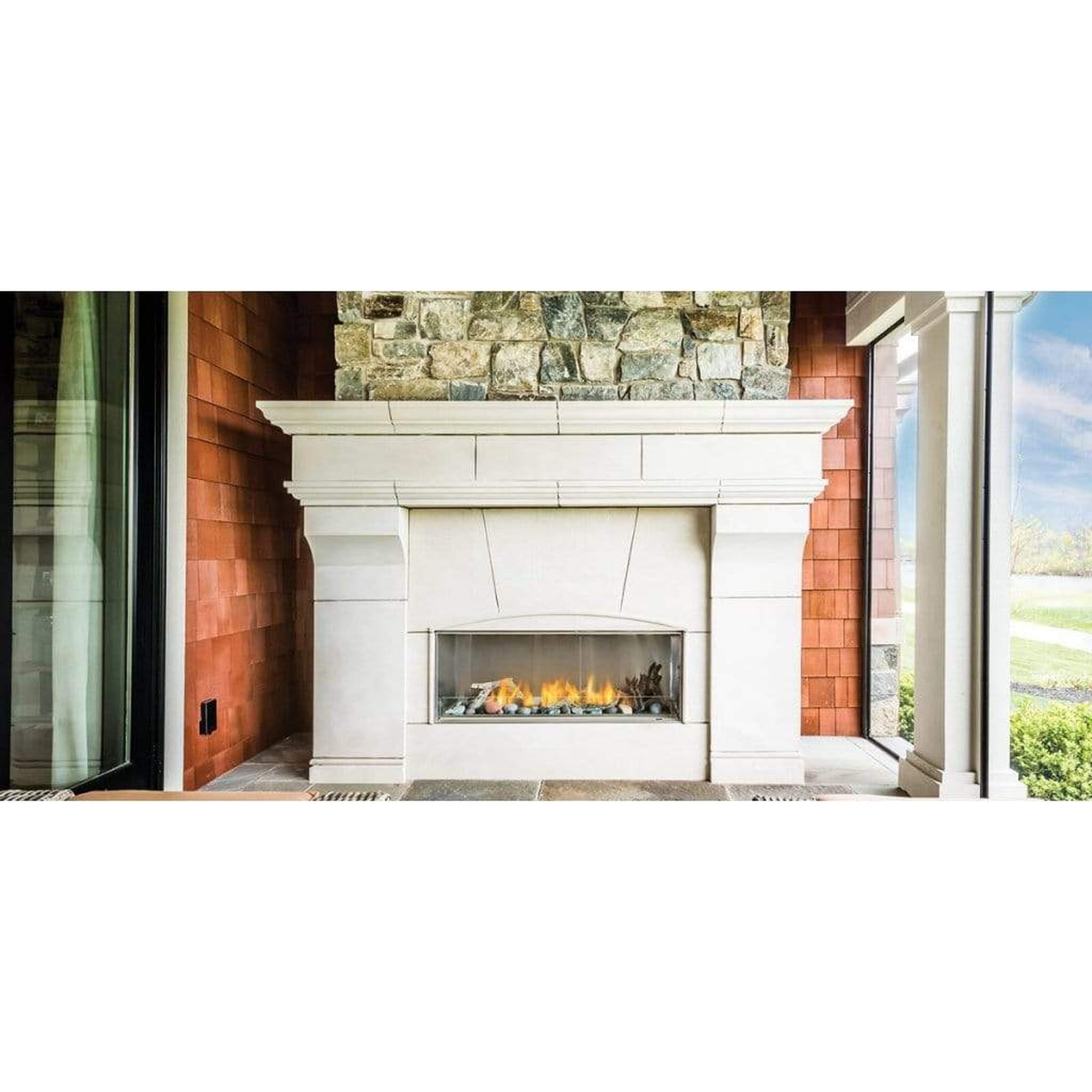 Napoleon 51-Inch Galaxy Single-Sided Linear Vent Free Natural Gas Fireplace Outdoor GSS48E