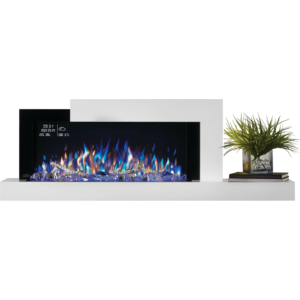 Napoleon 59-Inch Stylus Cara Elite Wall-Mounted Electric Fireplace with Shelf Indoor NEFP32-5019W-IOT