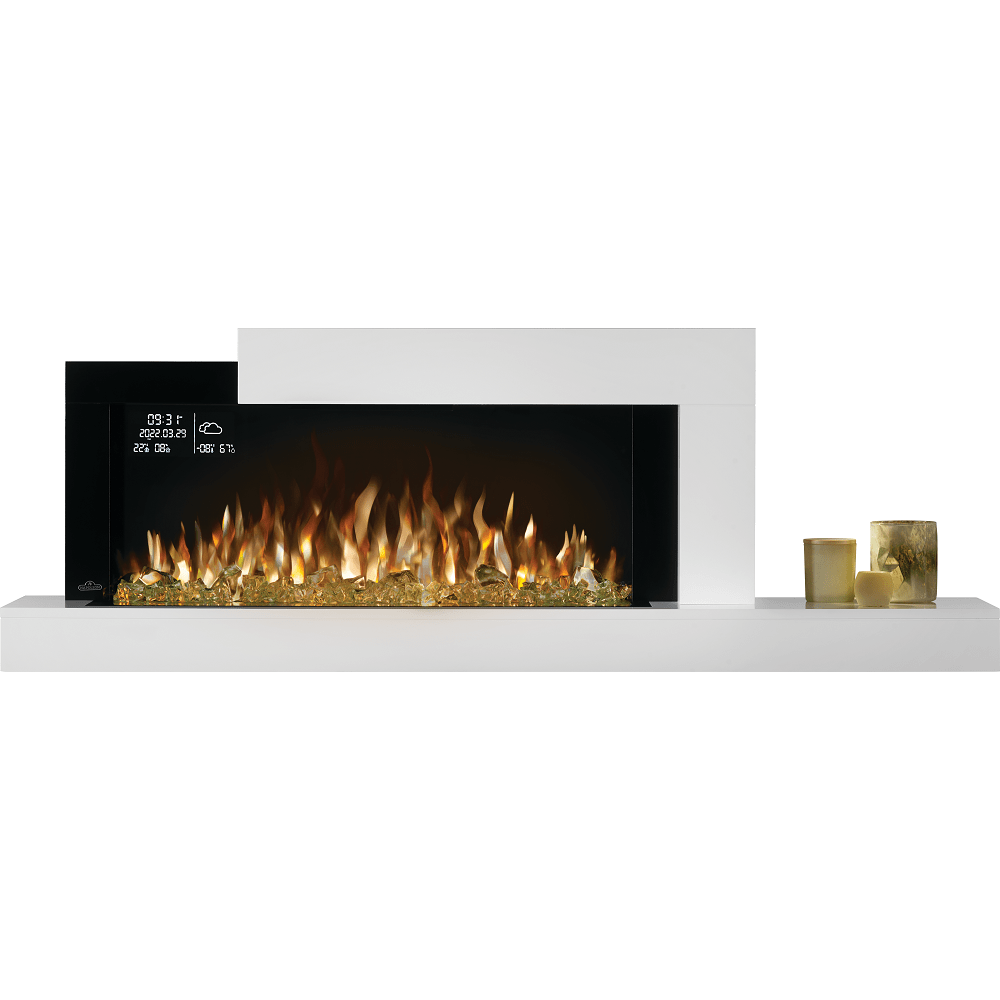 Napoleon 59-Inch Stylus Cara Elite Wall-Mounted Electric Fireplace with Shelf Indoor NEFP32-5019W-IOT