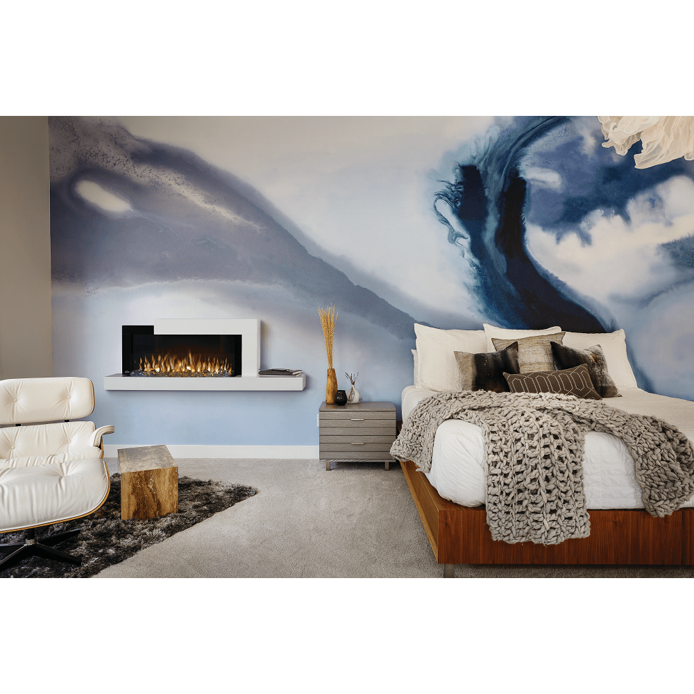 Napoleon 59-Inch Stylus Cara Elite Wall-Mounted Electric Fireplace with Shelf Indoor NEFP32-5019W-IOT