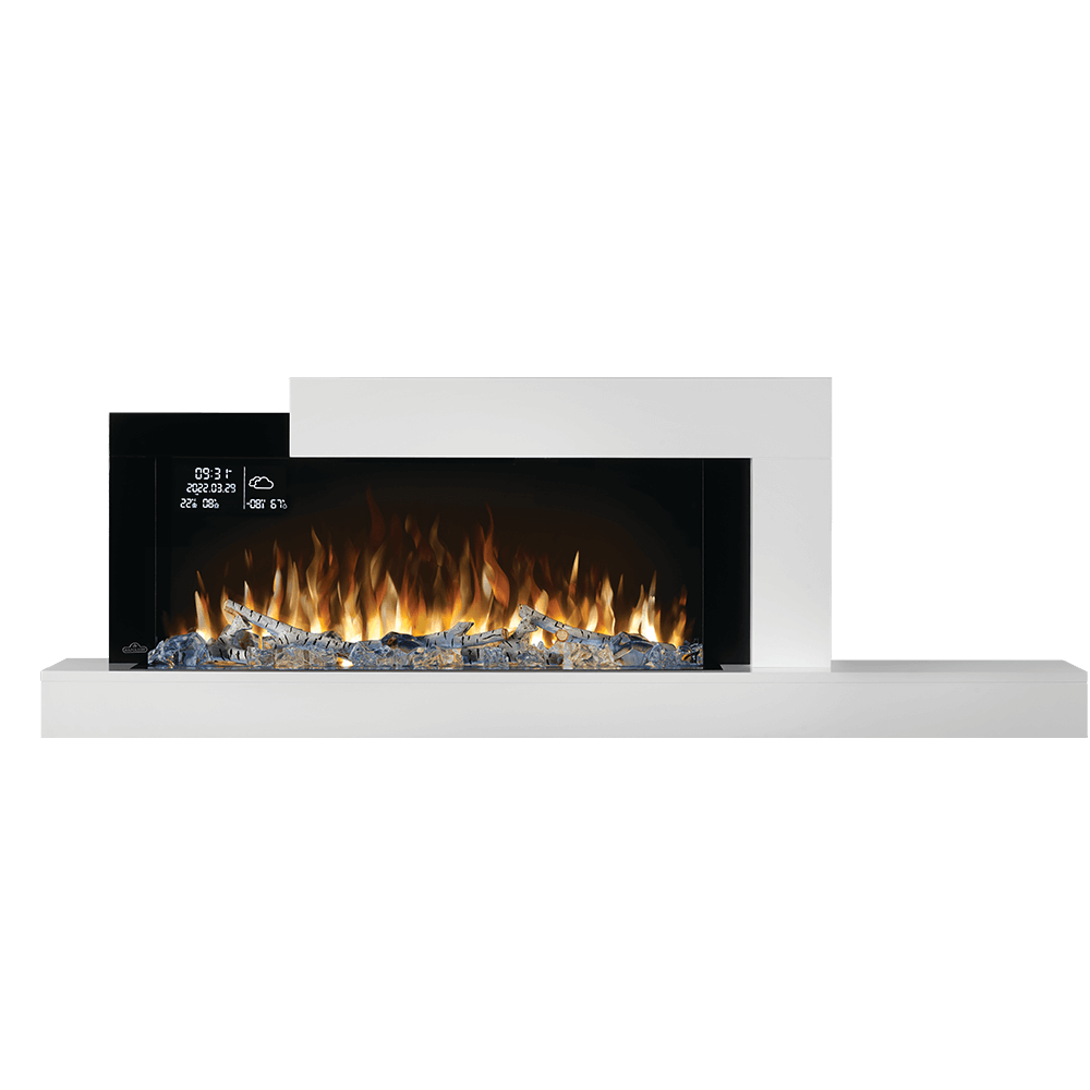 Napoleon 59-Inch Stylus Cara Elite Wall-Mounted Electric Fireplace with Shelf Indoor NEFP32-5019W-IOT
