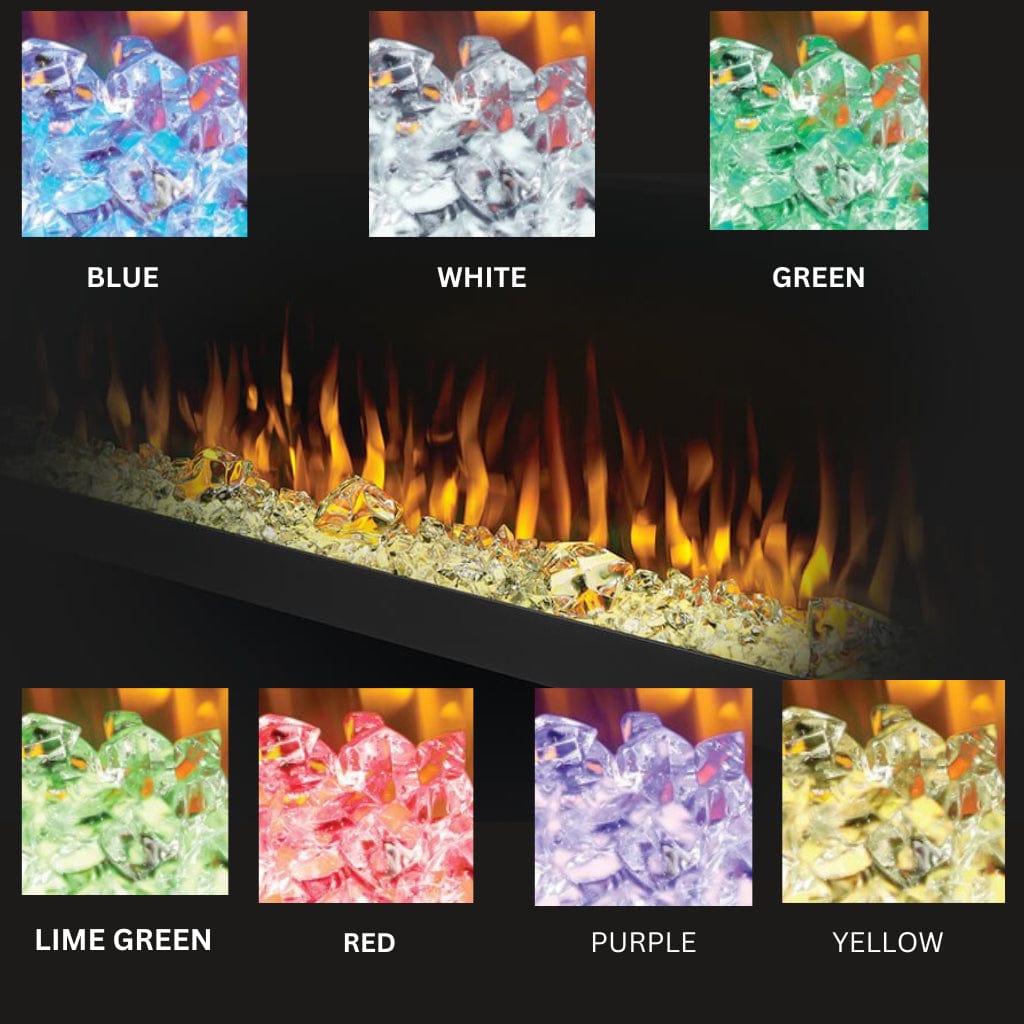 Napoleon 60-Inch Trivista Pictura 3-Sided Wall-Mounted Electric Fireplace Indoor NEFL60H-3SV
