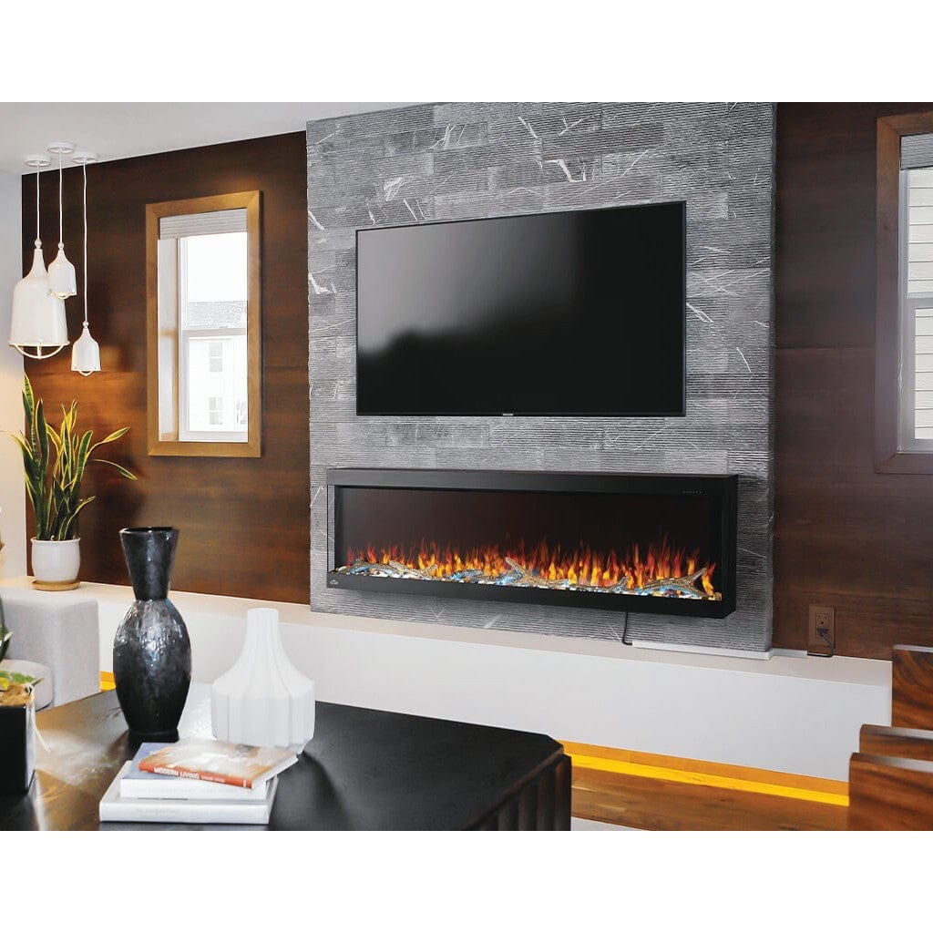 Napoleon 60-Inch Trivista Pictura 3-Sided Wall-Mounted Electric Fireplace Indoor NEFL60H-3SV