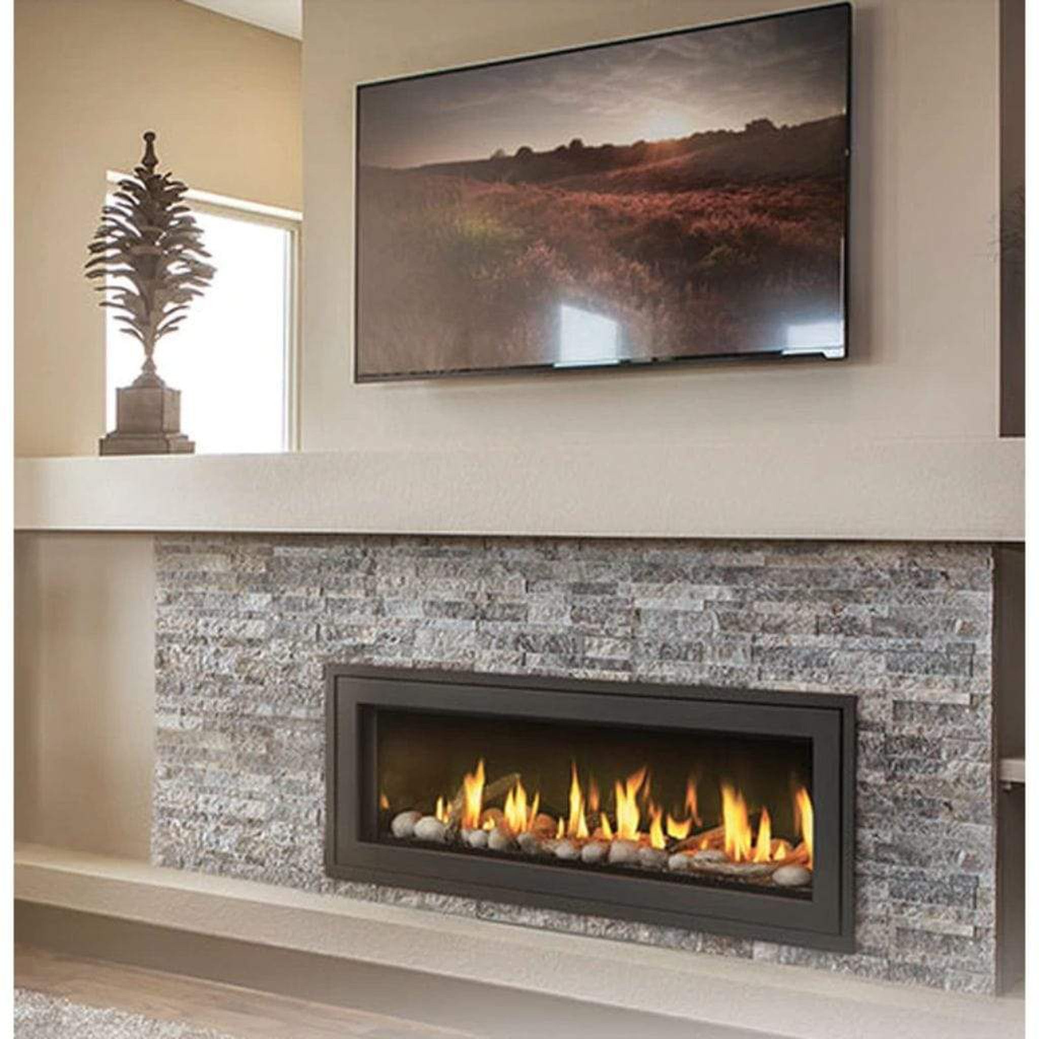 Napoleon 50-Inch Vector Single Sided Linear Direct Vent Fireplace Natural Gas Indoor LV50N-2