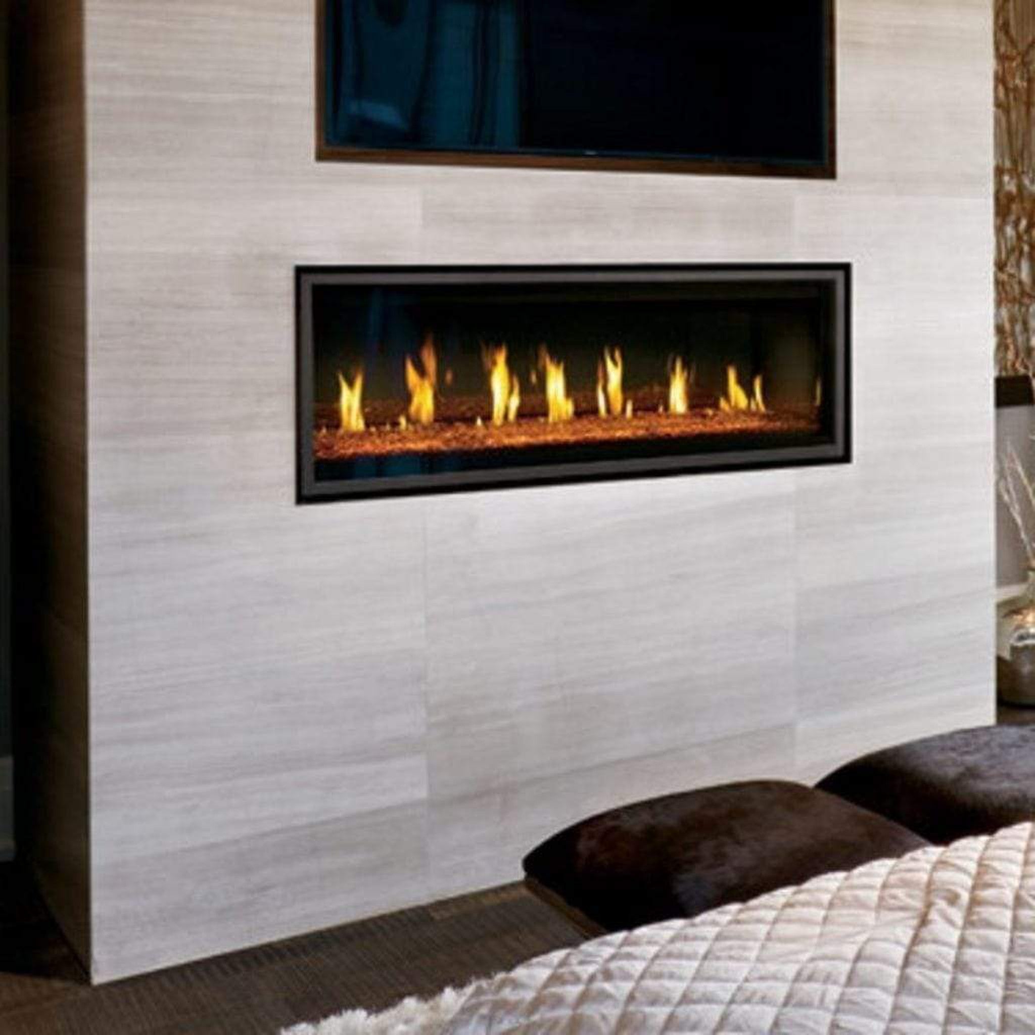 Napoleon 62-Inch Vector Single Sided Linear Direct Vent Fireplace Natural Gas Indoor LV62N