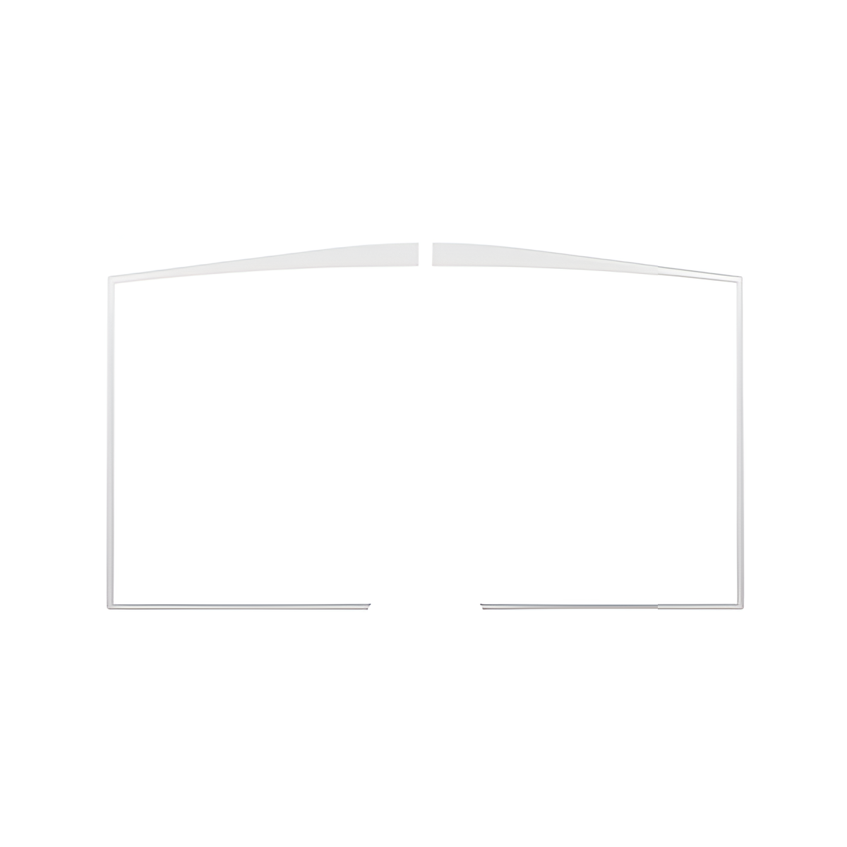 Brushed Nickel Door Overlay - OA10612