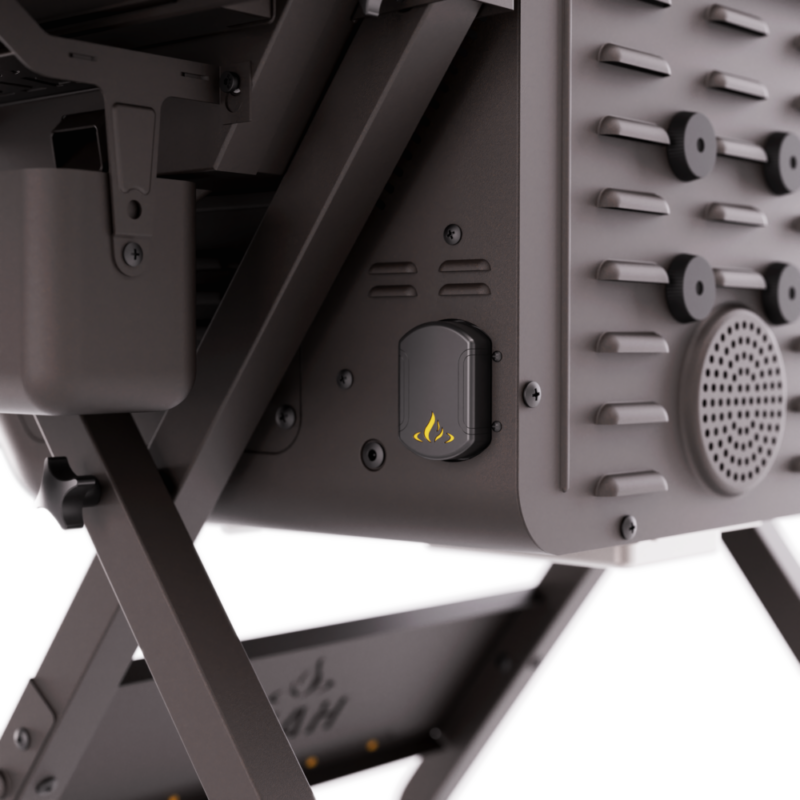 HALO Prime550 Battery Powered Outdoor Pellet Grill with 553 sq in Cooking Space and Dual-Auger Hopper HS-1001-XNA