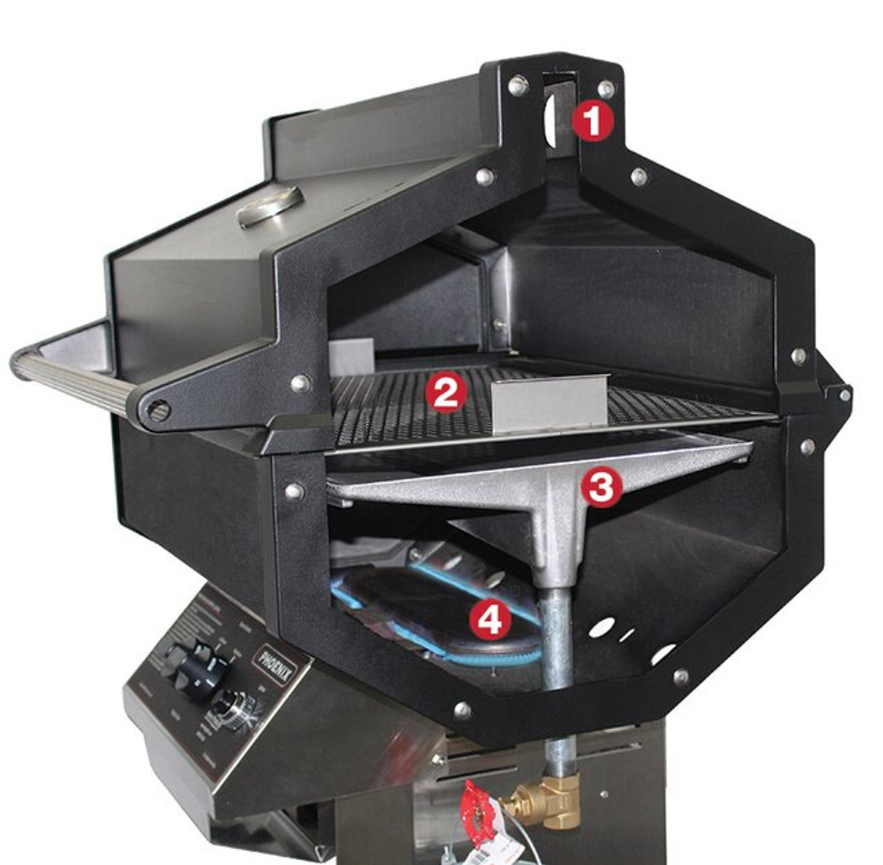 Phoenix 53 Inch Grill Pedestal with 2 Standard Burners, SDRIVDDP