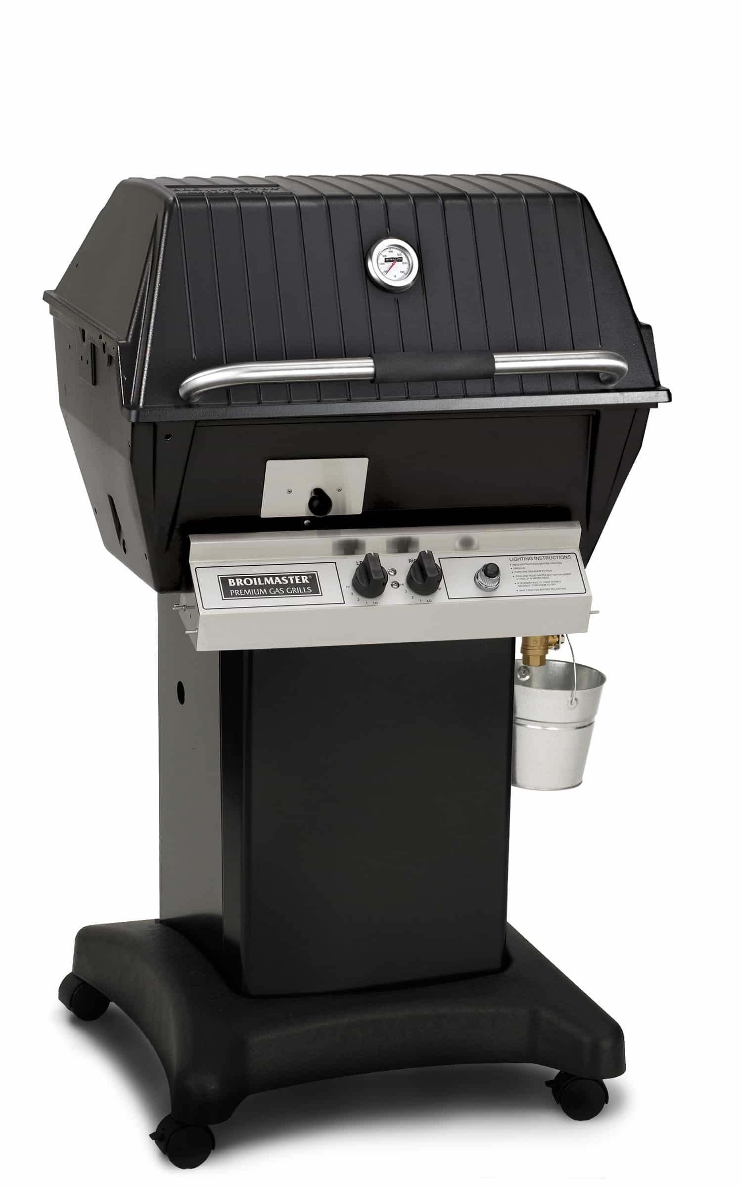 Black Cart Base Broilmaster with Removable Casters in stainless steel (DCB1)