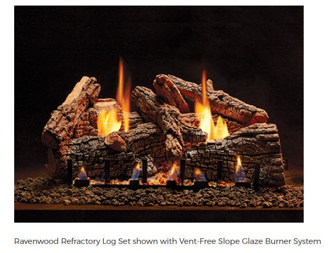 Empire Vent-Free Slope Glaze Gas Burner Only with Variable Flame Remote Control VFSV16NAT