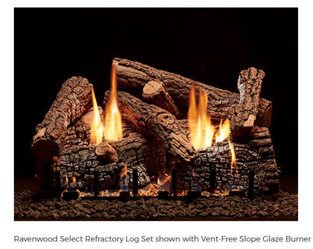 Empire Vent-Free Slope Glaze Gas Burner Only with Variable Flame Remote Control VFSV16NAT