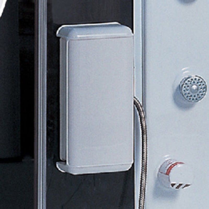 Maya Bath Siena & Siena-L Steam Showers – Corner Whirlpool Spa with TV, Fridge, and Full-Body Massage Jets