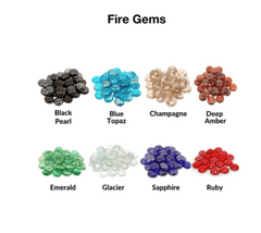 Real Fyre Fire Gems Contemporary Gas Burners Insert Deep Amber GLG-5-RY