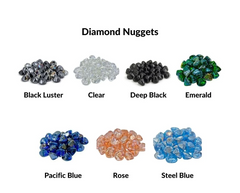 Real Fyre Diamond Nuggets Gas Fireplaces Emerald GLD-10-SB