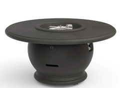 American Fyre Designs 48-Inch Amphora Round Concrete Gas Fire Pit Table Modern Design Outdoor 610-WA-11-M2PC